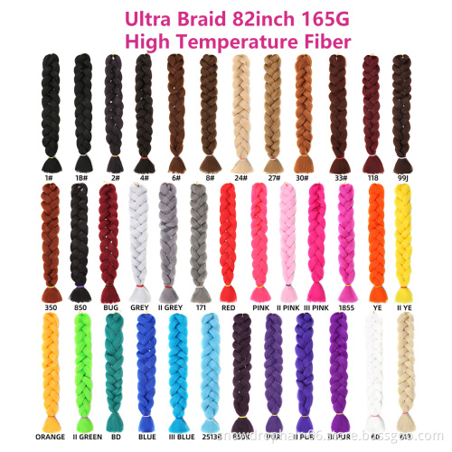 Private Label Yaki Ombre Wholesale Jumbo Hair Extensions Bulk Attachment For Braids Expression Synthetic Braiding Hair